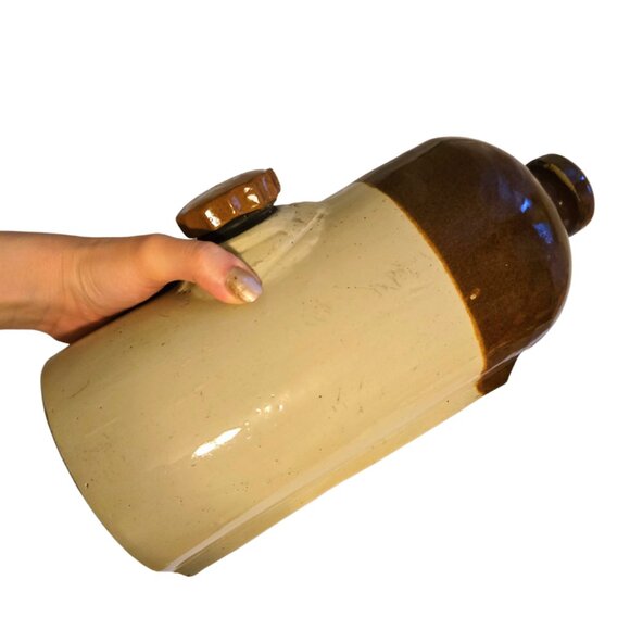 Antique Stoneware Bed Wamer Made in Canada Vintage Crock Medalta Pottery Ltd - Picture 3 of 8